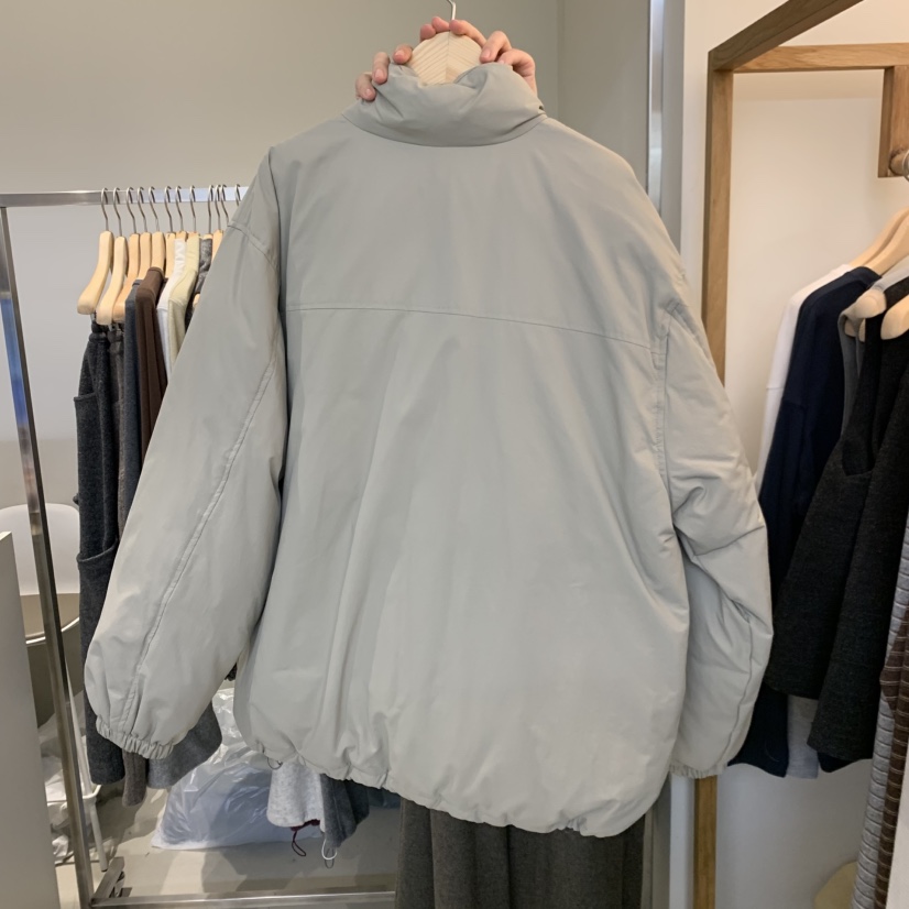 OUTRENE韓國直郵女裝新款職業熱賣短款羽絨服口袋加厚鴨絨OUTRENE短款羽絨服