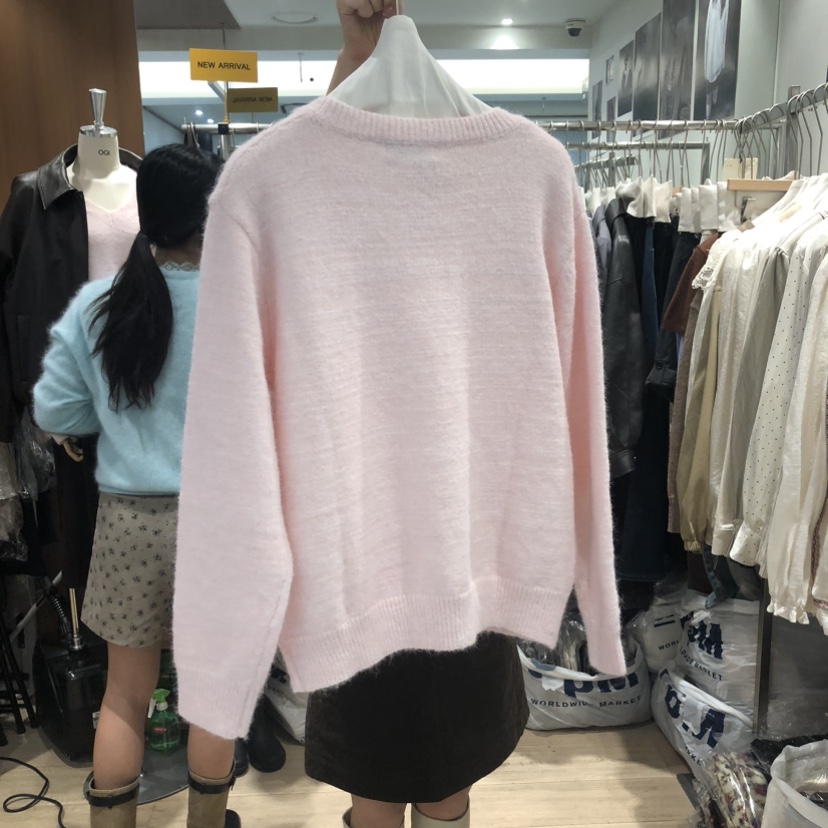 FLAT OGI東大門實拍女士新款真品休閑職業時尚熱賣毛衣絲帶FLat OGI毛衣