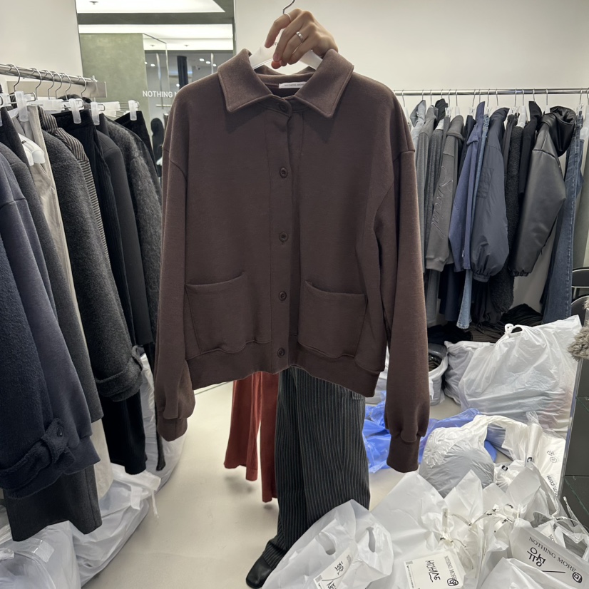 NOTHING MORE韓國代購女裝新品時尚推薦休閑真品夾克加絨NOTHING MORE夾克圖色2