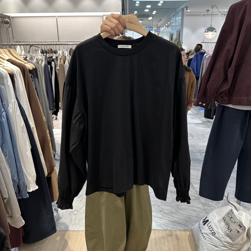 REVE-L東大門代購女士新品時尚真品推薦人氣熱賣長袖T恤REVE-L長袖T恤圖色3