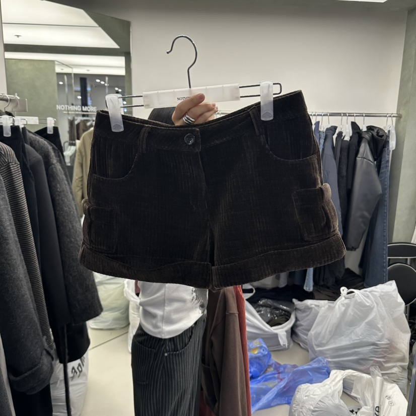 NOTHING MORE東大門代購女裝新品真品熱賣職業人氣短褲工裝NOTHING MORE短褲圖色2棕色