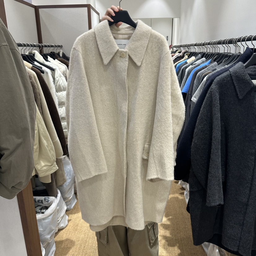 GARDEN LAYER韓國代購女士新品真品推薦人氣中長款大衣羊駝GARDEN LAYER中長款大衣圖色2