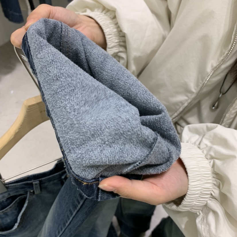 PHILO韓國代購女裝新款推薦休閑熱賣時尚人氣職業牛仔褲加絨PHILO牛仔褲