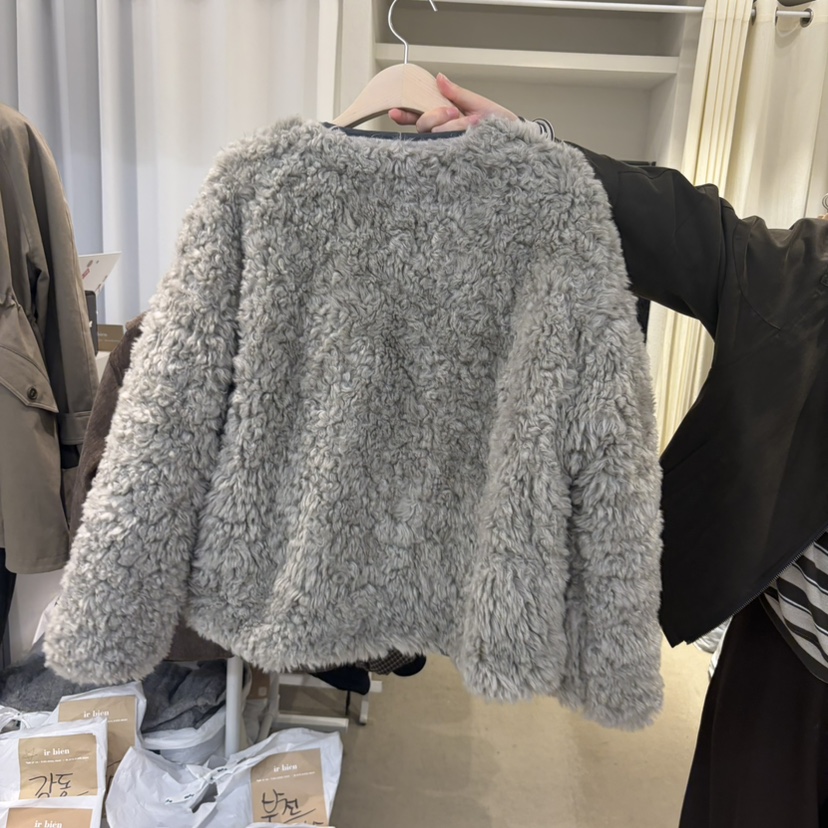 IR BIEN/BIENBIEN東大門直郵女裝新款熱賣短款棉服羽絨服兩面穿雙面ir bien/bienbien短款棉服