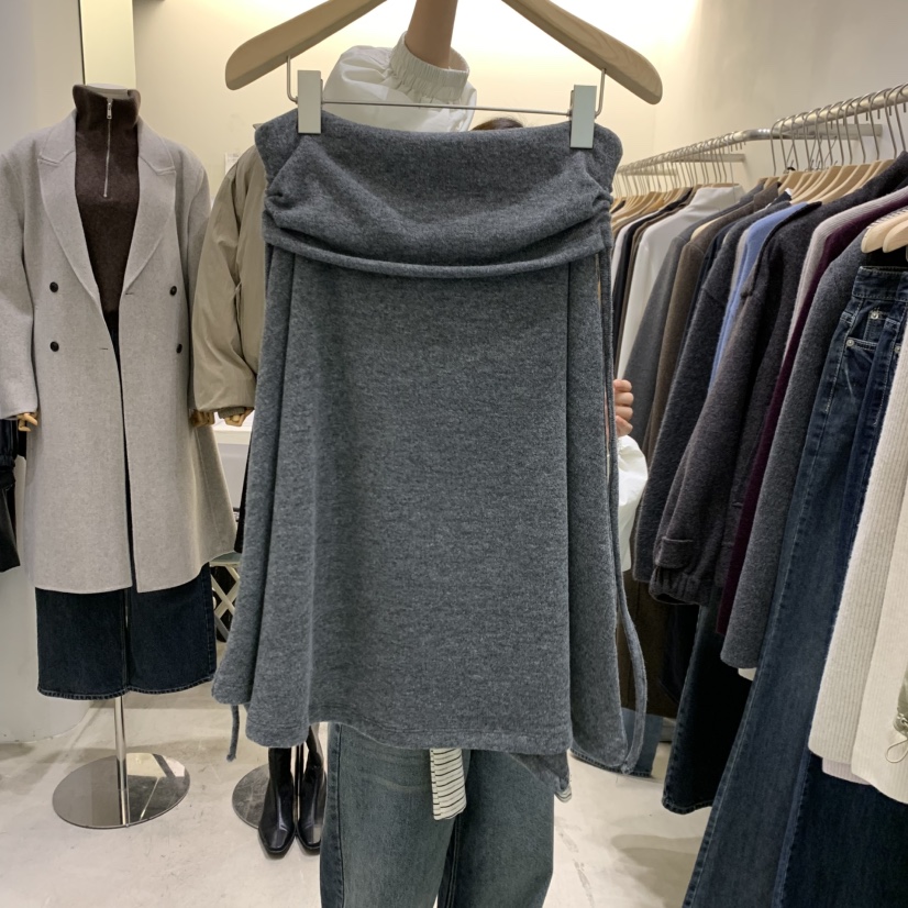 PHILO韓國直郵女裝新品真品人氣職業熱賣半身裙中短裙折疊PHILO半身裙/中短裙