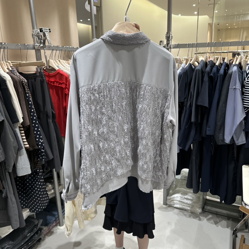 RUMBA韓國直郵女士新品人氣休閑職業真品時尚推薦襯衫蕾絲衫RUMBA襯衫/蕾絲衫