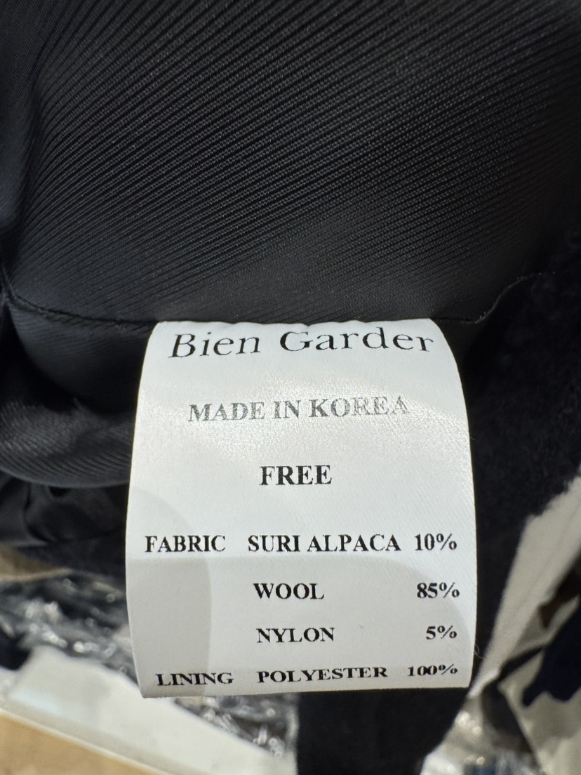BIEN GARDER東大門實拍女裝新品人氣短款大衣毛領可拆可拆卸BIEN GARDER短款大衣