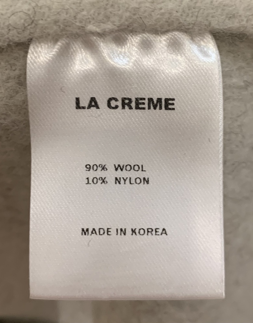 LA CREME韓國代購女裝新款熱賣時尚休閑推薦中長款大衣連帽LA CREME中長款大衣