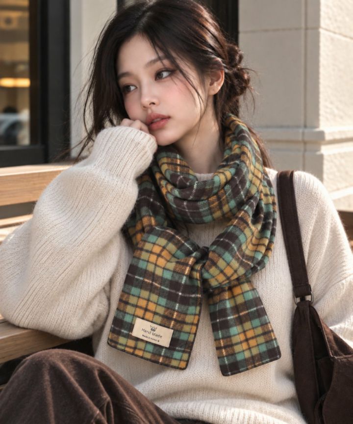 EBADA韓國代購女裝新款人氣職業休閑熱賣推薦時尚圍巾披肩EBADA圍巾/披肩