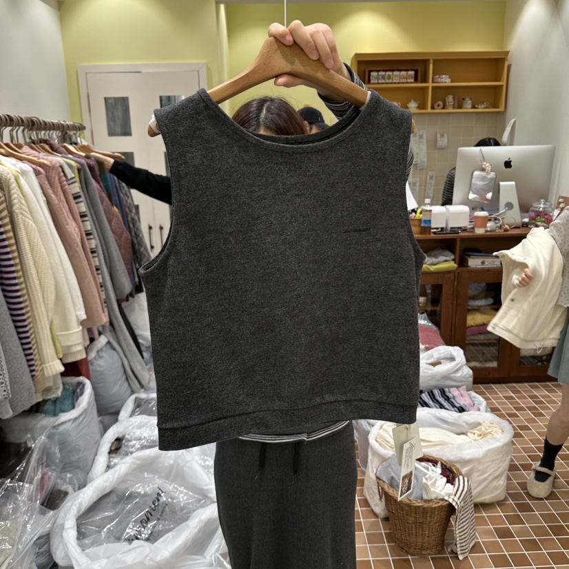 OURMOMENT東大門實拍女士新品推薦人氣休閑吊帶背心兩面穿OURMOMENT吊帶/背心圖色3