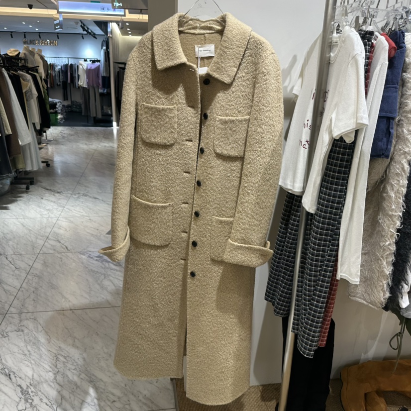 TOPDRESSING韓國直郵女裝新品人氣時尚推薦休閑中長款大衣TOPDRESSING中長款大衣圖色1