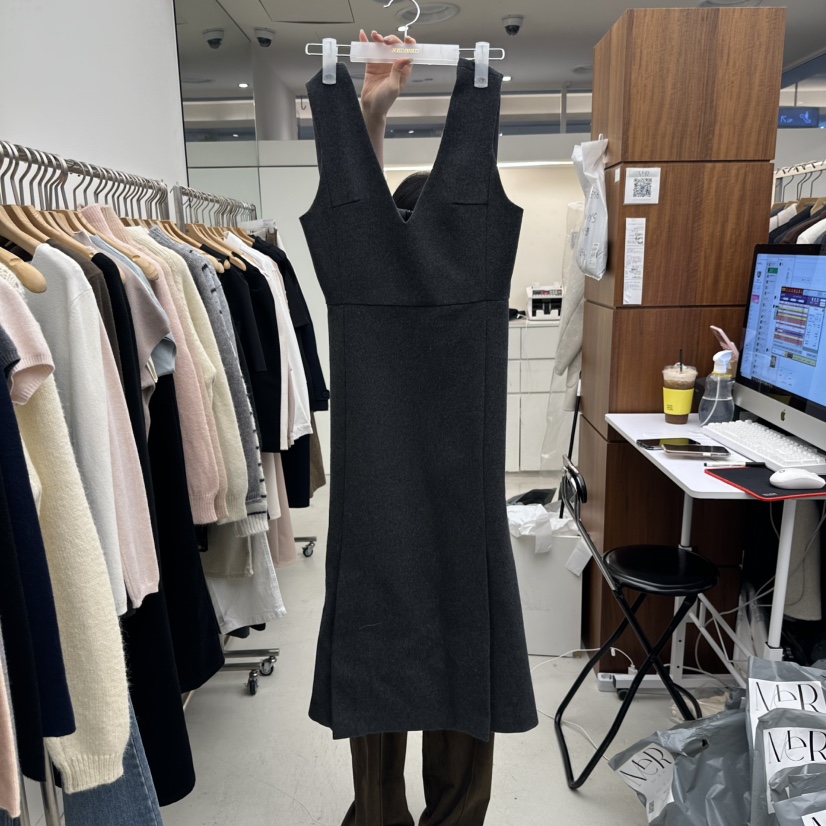 MER韓國直郵女裝新款休閑推薦熱賣真品職業時尚人氣連衣裙MER/ANGELO BIANCO連衣裙圖色1