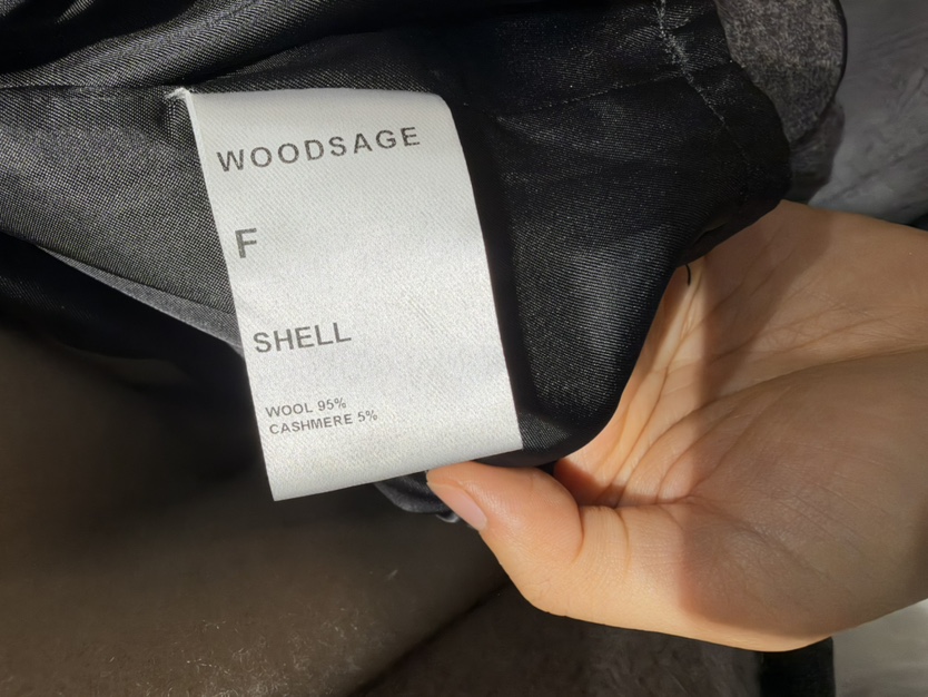 WOOD SAGE韓國代購女士新款時尚人氣職業中長款大衣含腰帶WOOD SAGE中長款大衣