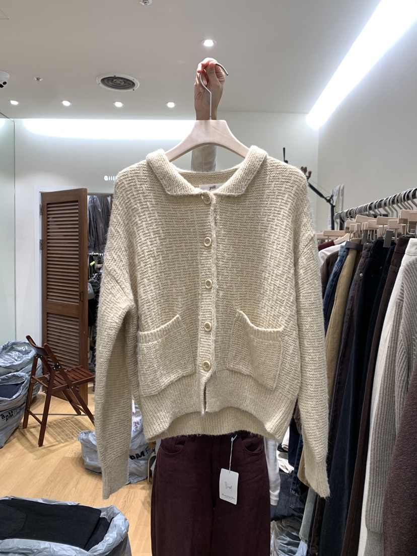 GILLI東大門代購女士新品休閑時尚推薦真品熱賣職業開衫羊駝GILLI開衫圖色1