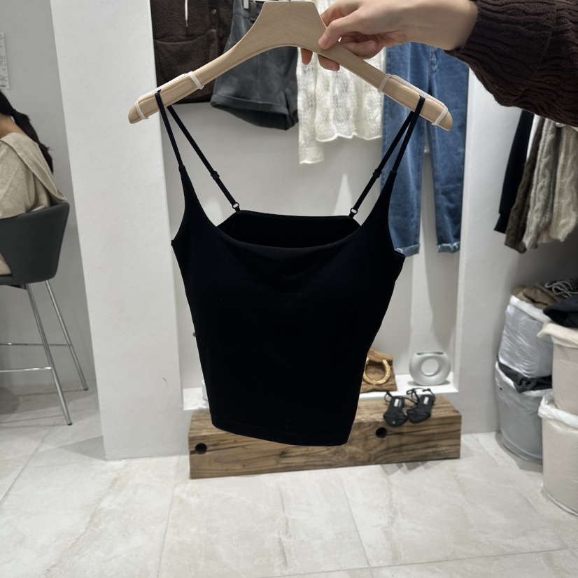 RE:FRESH-L東大門直郵女裝新款時尚真品職業吊帶背心無袖RE:FRESH-L吊帶/背心圖色5黑色