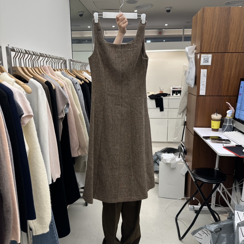 MER韓國直郵女裝新品真品休閑熱賣人氣時尚推薦職業連衣裙MER/ANGELO BIANCO連衣裙圖色2