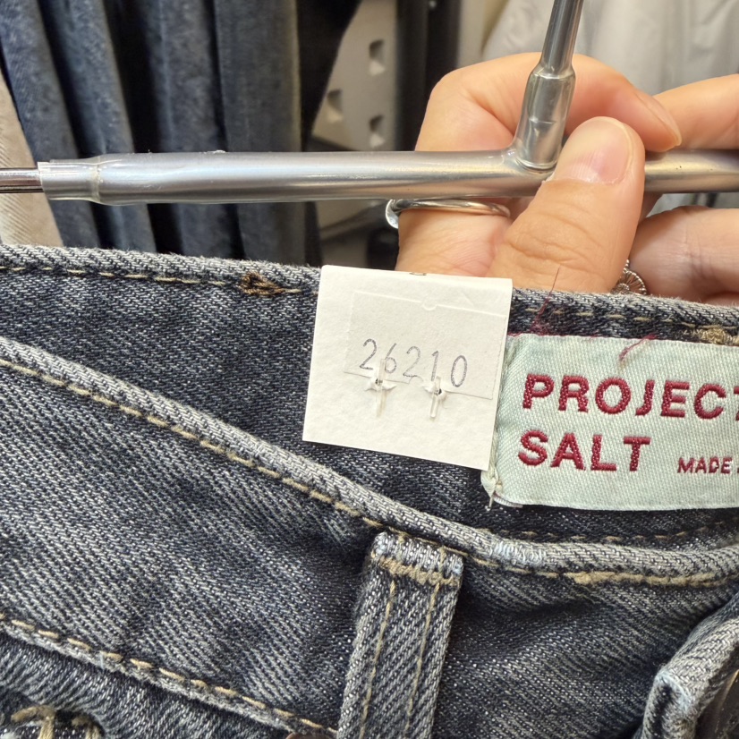 PROJECT SALT韓國直郵26秋冬做舊水洗直筒牛仔褲直筒褲經典PROJECT SALT牛仔褲