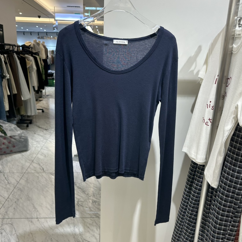 TOPDRESSING東大門實拍女士新品推薦休閑職業人氣長袖T恤TOPDRESSING長袖T恤圖色2