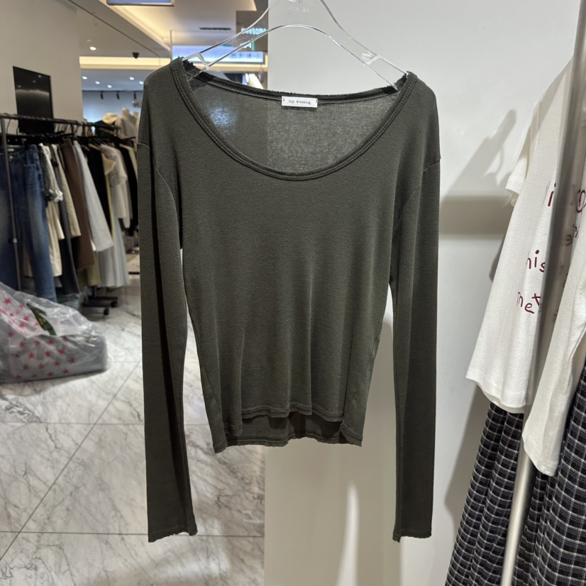 TOPDRESSING東大門實拍女士新品推薦休閑職業人氣長袖T恤TOPDRESSING長袖T恤圖色3