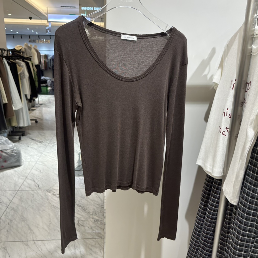 TOPDRESSING東大門實拍女士新品推薦休閑職業人氣長袖T恤TOPDRESSING長袖T恤圖色4