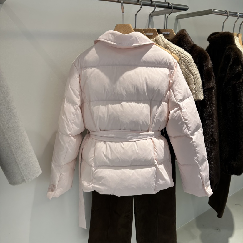 MER東大門代購女裝新品休閑人氣時尚短款羽絨服含腰帶羽絨MER/ANGELO BIANCO短款羽絨服