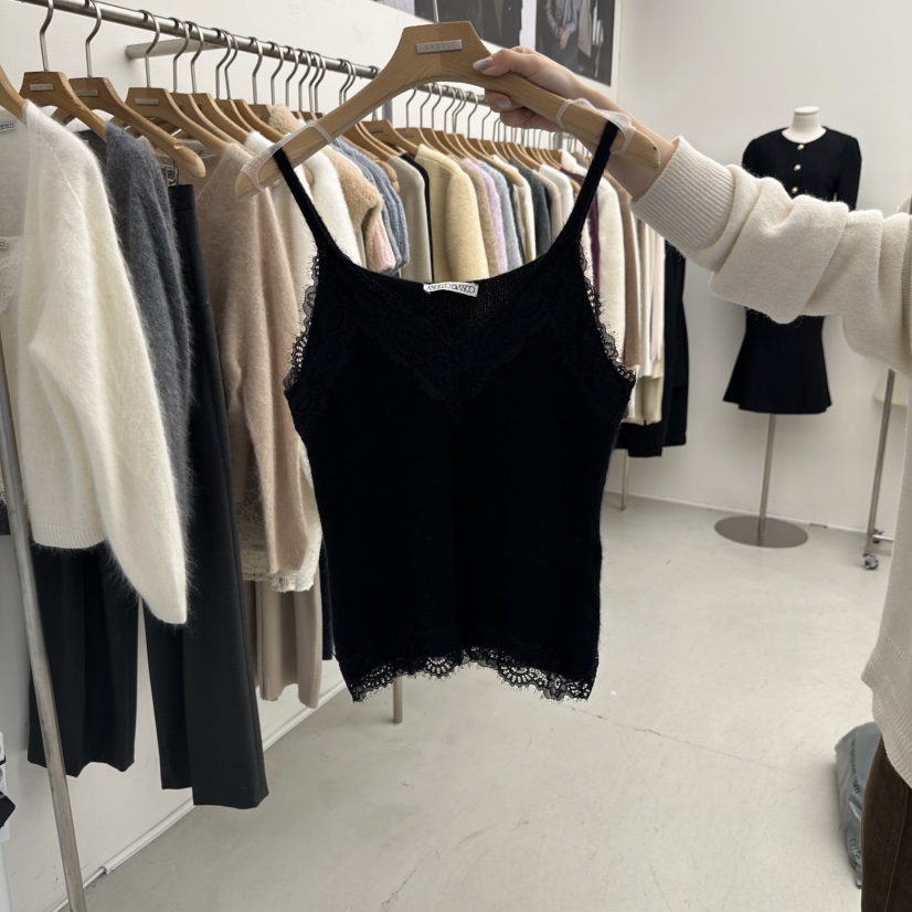 MER韓國代購女士新品推薦人氣熱賣真品時尚休閑職業吊帶背心MER/ANGELO BIANCO吊帶/背心圖色3