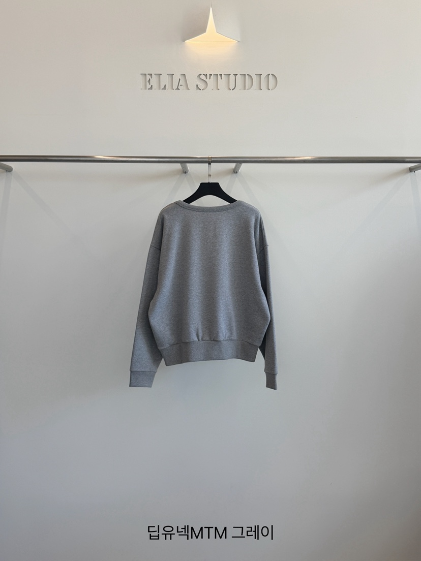 ELIA韓國代購女士新款時尚休閑真品熱賣推薦人氣衛衣深U領ELIA STUDIO衛衣