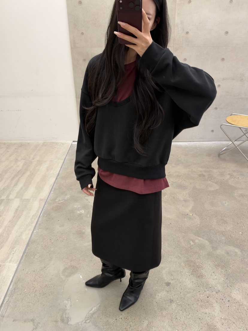ELIA韓國代購女士新款時尚休閑真品熱賣推薦人氣衛衣深U領ELIA STUDIO衛衣