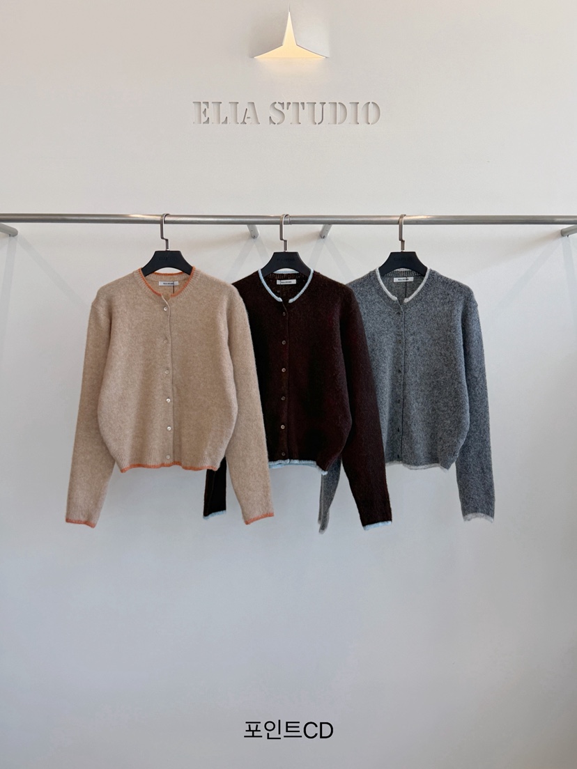 ELIA韓國代購女士新品推薦熱賣人氣時尚休閑真品開衫ELIA STUDIO開衫