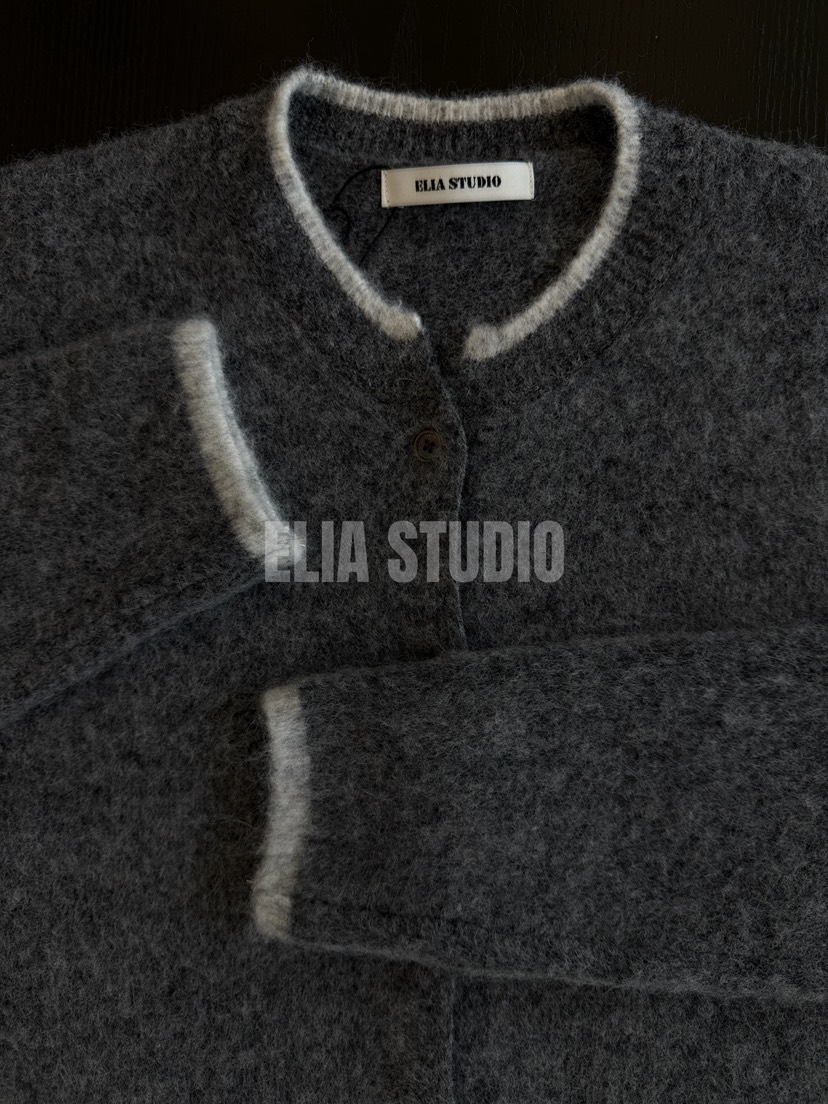 ELIA韓國代購女士新品推薦熱賣人氣時尚休閑真品開衫ELIA STUDIO開衫