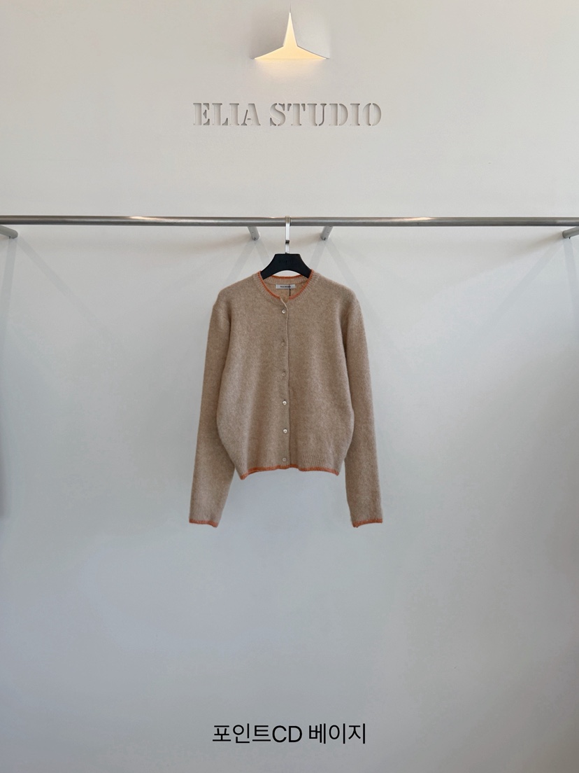 ELIA韓國代購女士新品推薦熱賣人氣時尚休閑真品開衫ELIA STUDIO開衫圖色1