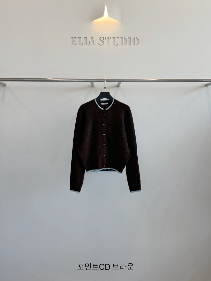ELIA韓國代購女士新品推薦熱賣人氣時尚休閑真品開衫ELIA STUDIO開衫圖色2