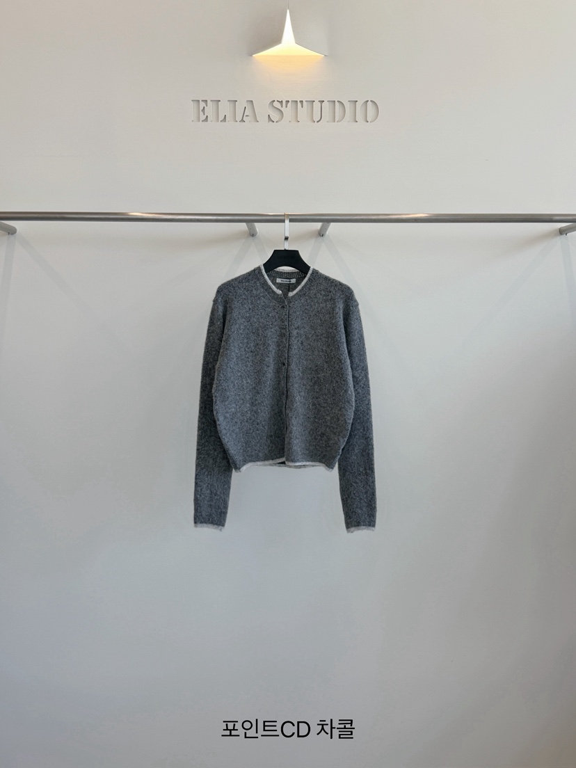ELIA韓國代購女士新品推薦熱賣人氣時尚休閑真品開衫ELIA STUDIO開衫圖色3