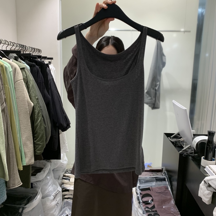 BROT東大門實拍女士新款真品人氣熱賣時尚休閑推薦吊帶背心BROT吊帶/背心圖色1墨