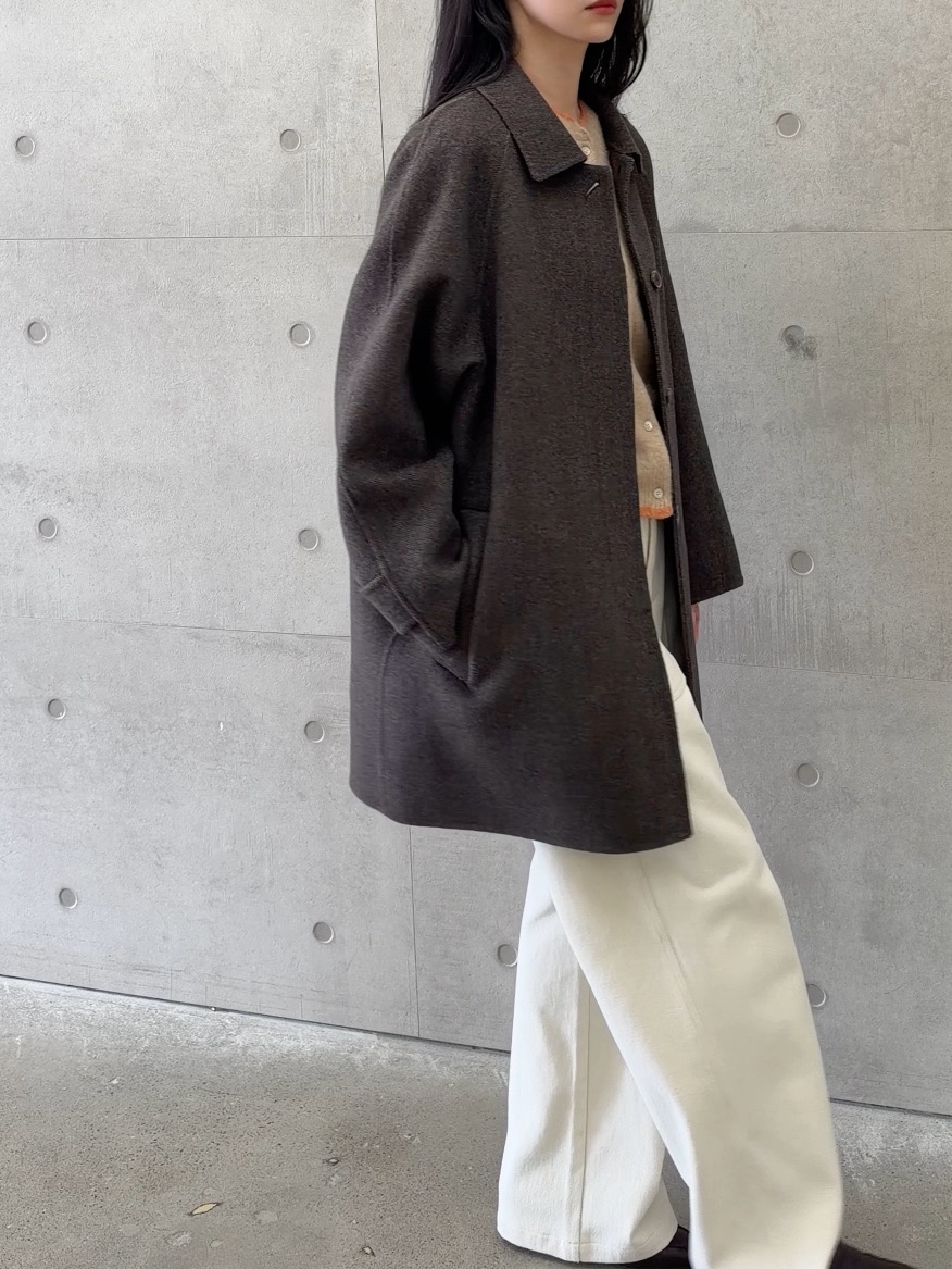 ELIA東大門直郵女裝新款推薦休閑人氣中長款大衣手工制作ELIA STUDIO中長款大衣