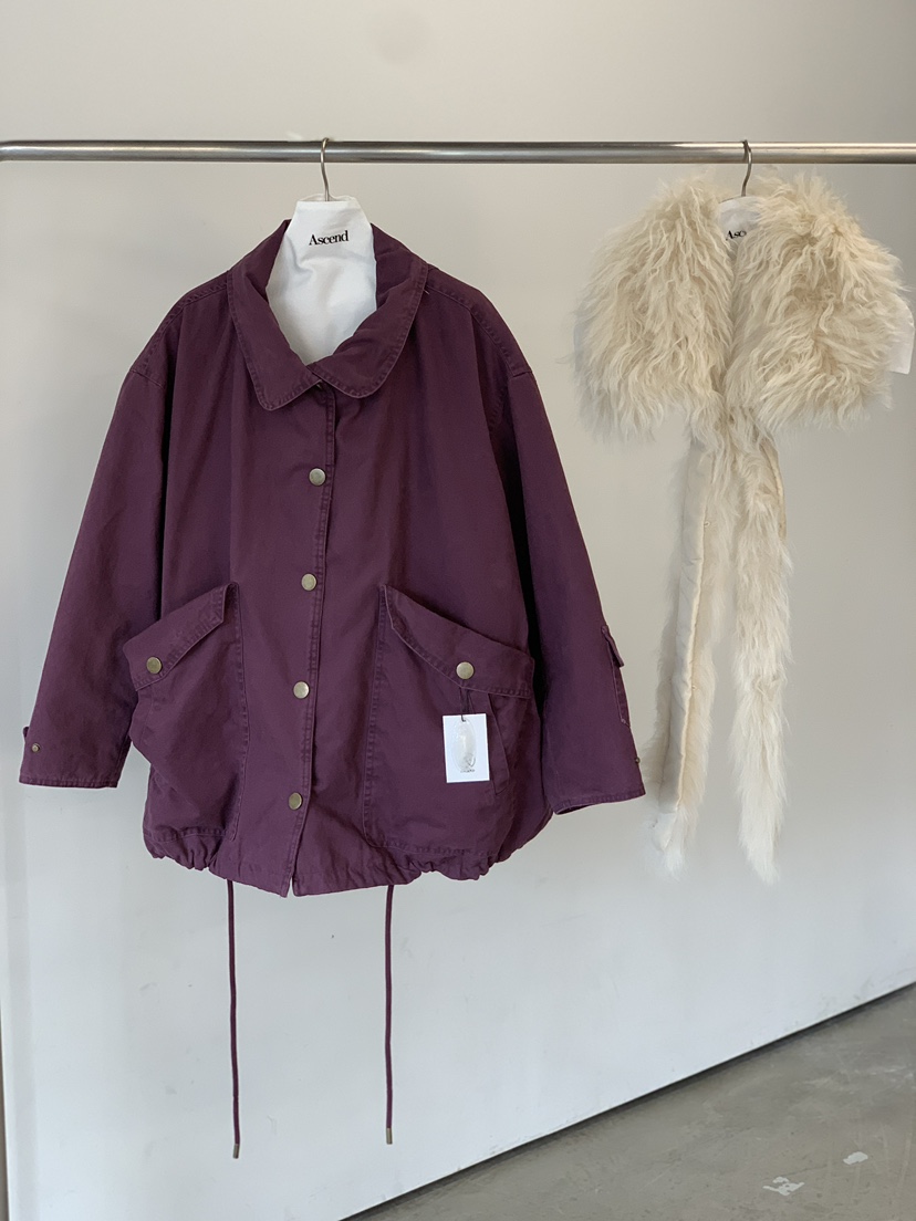 ASCEND東大門實拍女士新款真品時尚短款羽絨服含毛領鵝絨ASCEND短款羽絨服圖色1