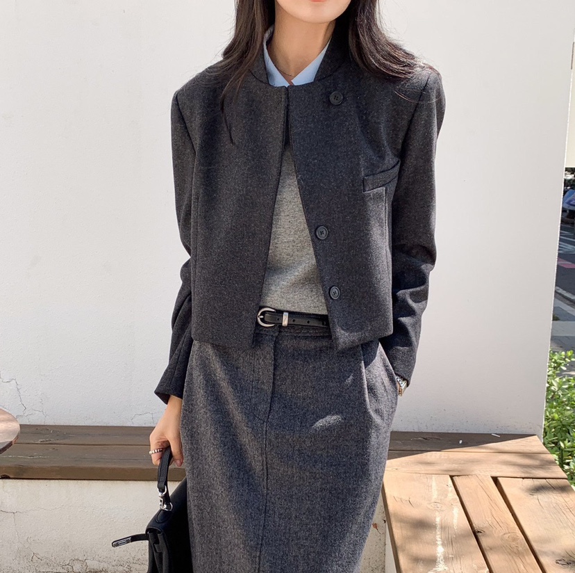 BLUEI-D/N SHARP東大門直郵女士新款休閑推薦人氣夾克Blue i-d/N SHARP夾克圖色3墨色