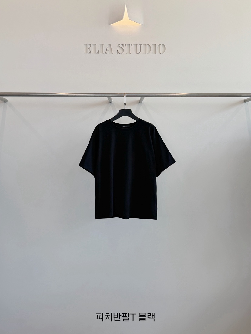 ELIA東大門直郵女士新品真品熱賣推薦人氣休閑時尚T恤ELIA STUDIOT恤圖色7黑色