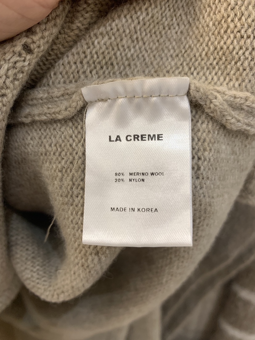 LA CREME韓國代購女士新品人氣時尚真品熱賣推薦針織衫開衫LA CREME針織衫
