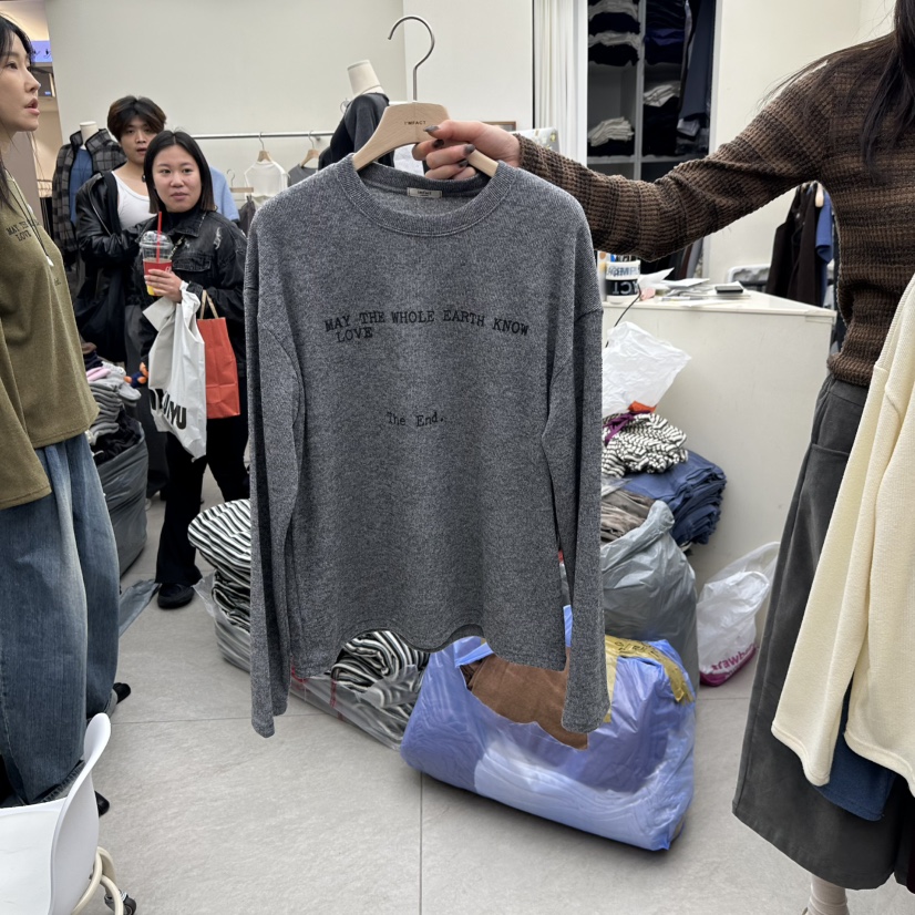 I MFACT韓國代購女裝新款時尚休閑真品熱賣人氣推薦長袖T恤I MFACT長袖T恤圖色3