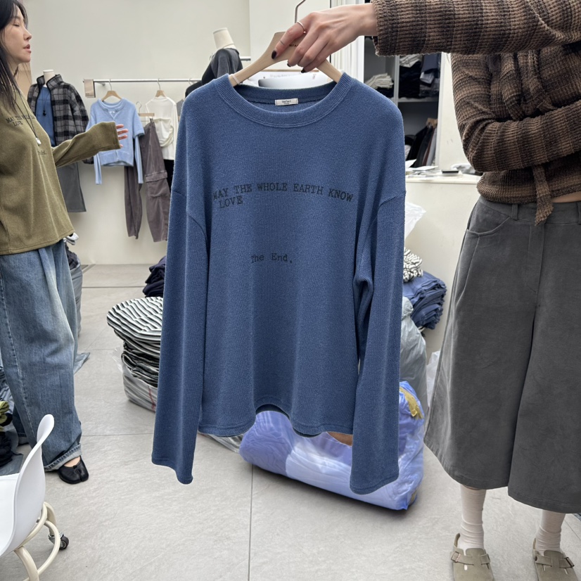 I MFACT韓國代購女裝新款時尚休閑真品熱賣人氣推薦長袖T恤I MFACT長袖T恤圖色4