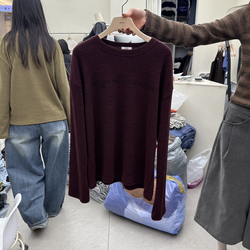 I MFACT韓國代購女裝新款時尚休閑真品熱賣人氣推薦長袖T恤I MFACT長袖T恤圖色5