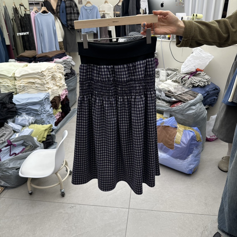 I MFACT東大門直郵女裝新品人氣休閑真品熱賣半身裙中短裙I MFACT半身裙/中短裙圖色1紫色