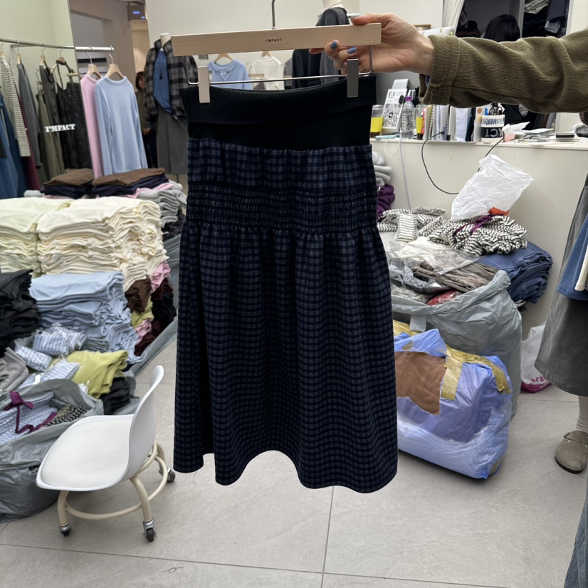 I MFACT東大門直郵女裝新品人氣休閑真品熱賣半身裙中短裙I MFACT半身裙/中短裙圖色2藍色