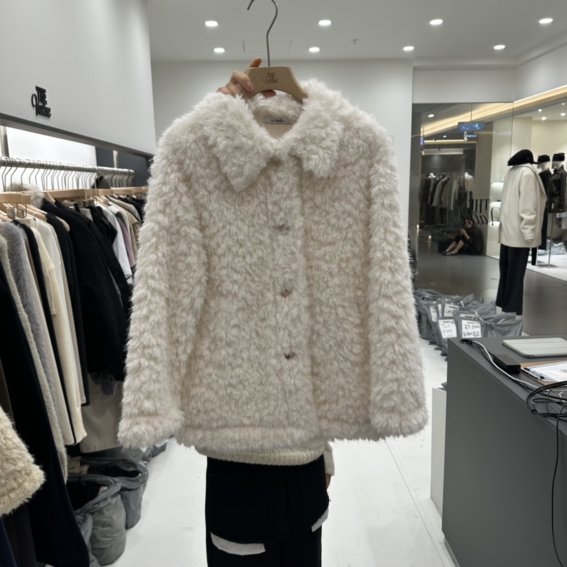 THE VALUE東大門直郵女士新品真品時尚推薦休閑夾克羊皮THE VALUE夾克圖色2