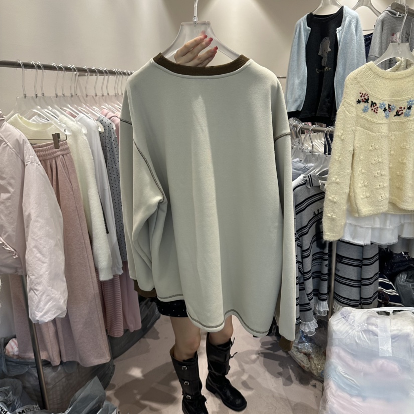 MIMME/LOOKK東大門直郵女士新品人氣推薦熱賣衛衣加絨絲帶MIMME/LOOKK衛衣