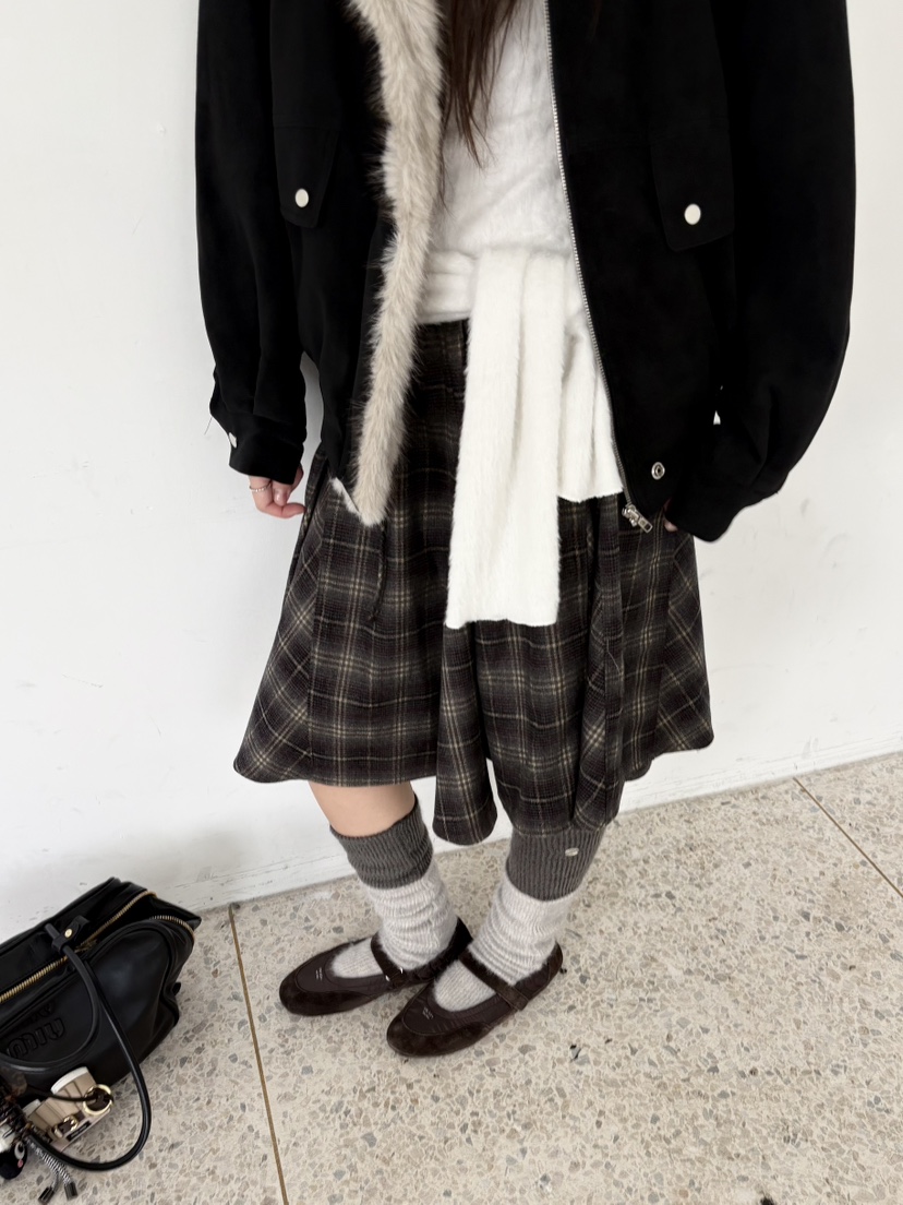 MUGE韓國直郵女士新款休閑推薦熱賣人氣時尚半身裙中短裙MUGE半身裙/中短裙
