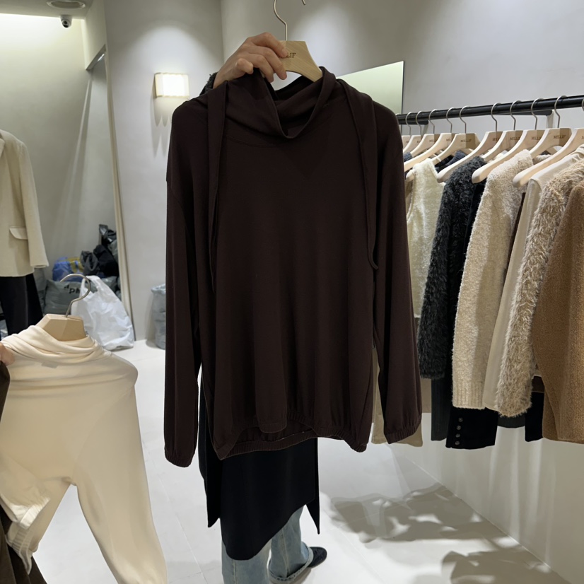 MILLIF東大門代購女裝新品休閑推薦熱賣時尚真品人氣長袖T恤MILLIF長袖T恤圖色2棕色