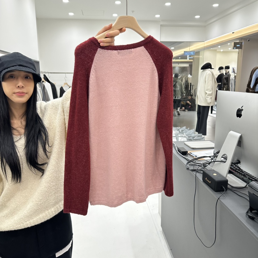 THE VALUE韓國代購女士新品推薦時尚人氣真品熱賣針織衫THE VALUE針織衫