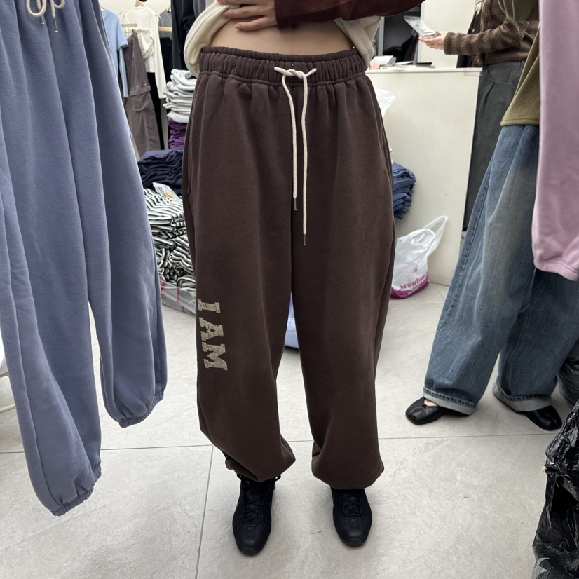 I MFACT韓國代購女士新款熱賣真品休閑時尚人氣休閑褲加絨I MFACT休閑褲圖色2